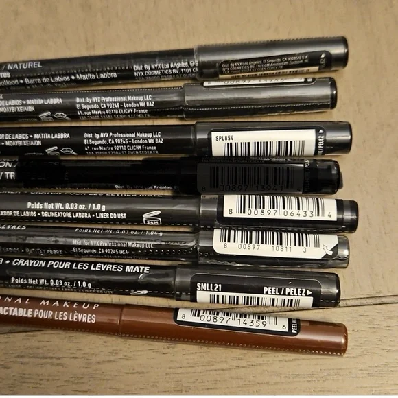 NYX GERMANY Made Lip Liner Pencils OG Bundle of 7 Nude / Neutral / Brown - Picture 5 of 7